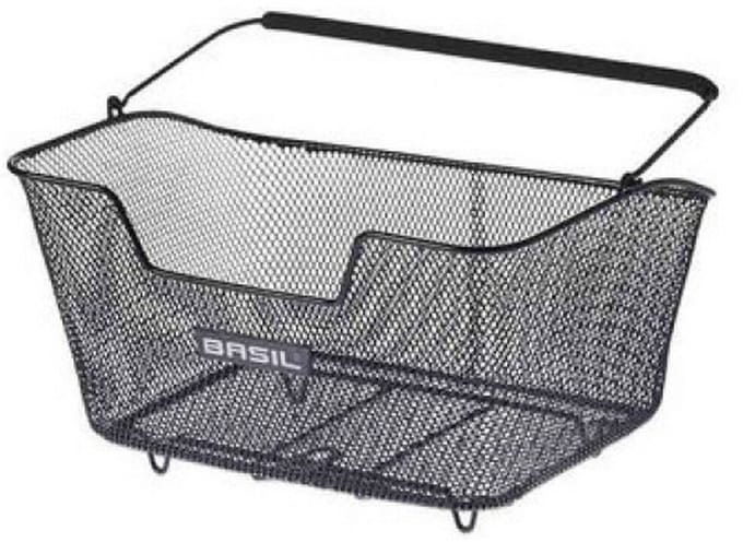 Basil Base M Fietsmand - Achter - Staal - Zwart - Medium