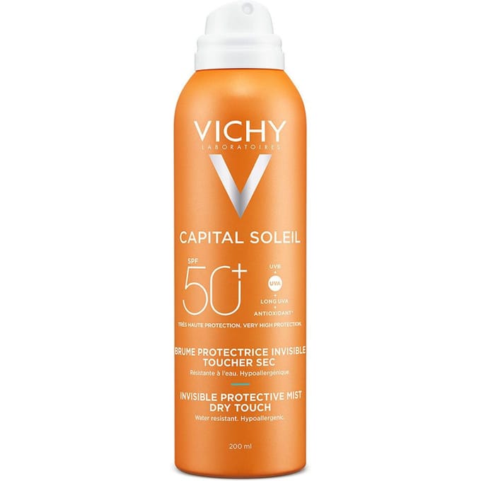 Vichy Capital Soleil Invisible Protective Mist Dry Touch SPF50+ | Lichaam 200 Crème