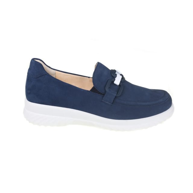 Ganter Heike - dames instapper - Blauw - maat 37 (EU) 4 (UK)