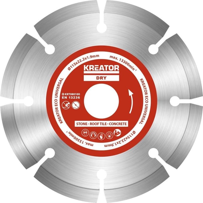 Kreator - Accessories - KRT080100 - Diamantschijf eco - Ø 115mm - 3 st.