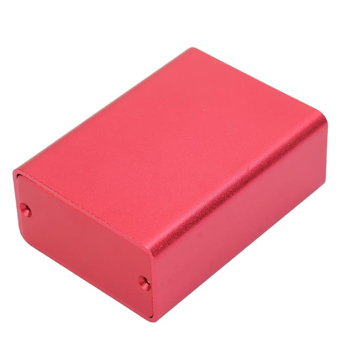 Printplaat Instrument Aluminium Koelbox DIY Elektronische Project Behuizing Behuizing Mat Rood