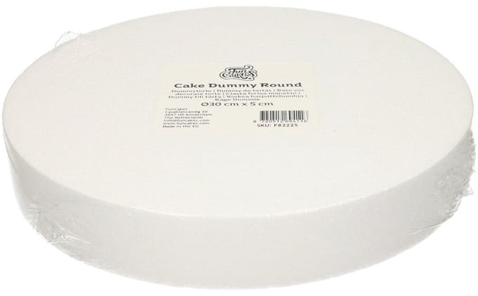 FunCakes Taart Dummy - Piepschuim Blok - Rond - Ø30 cm x 5 cm