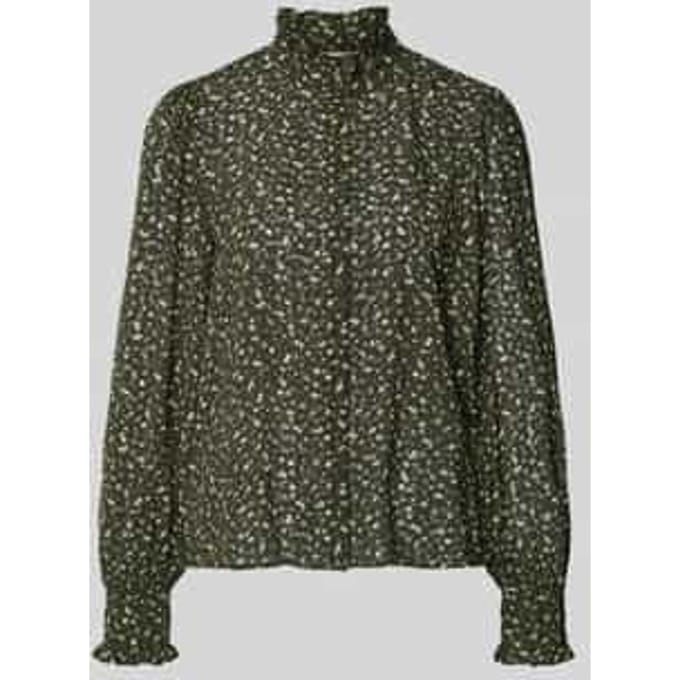 Relaxed fit Blouse met Opstaande kraag Model 'Kaylen Oceanna'