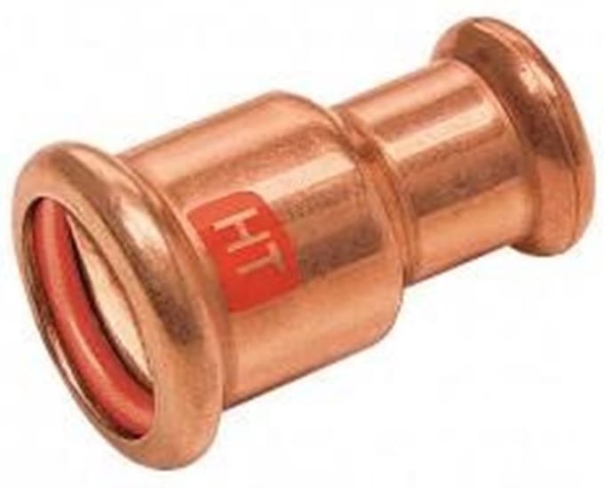 Bonfix Pressfitting roodkoper SOLAR Rechte verloopkoppeling 28x15 - 2 x press - (m-profiel)