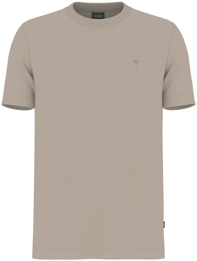 T-shirt met ronde hals en Gestikt logo