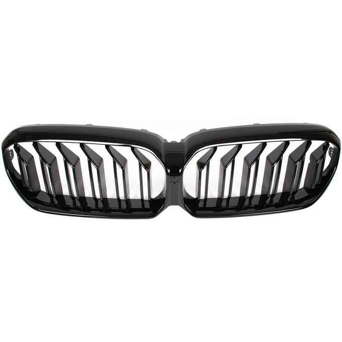 ModEcar - Grille Tussen Koplampen - BLACK GLOSSY DOUBLE BAR - BMW 5 G30 G31 LCI 2020
