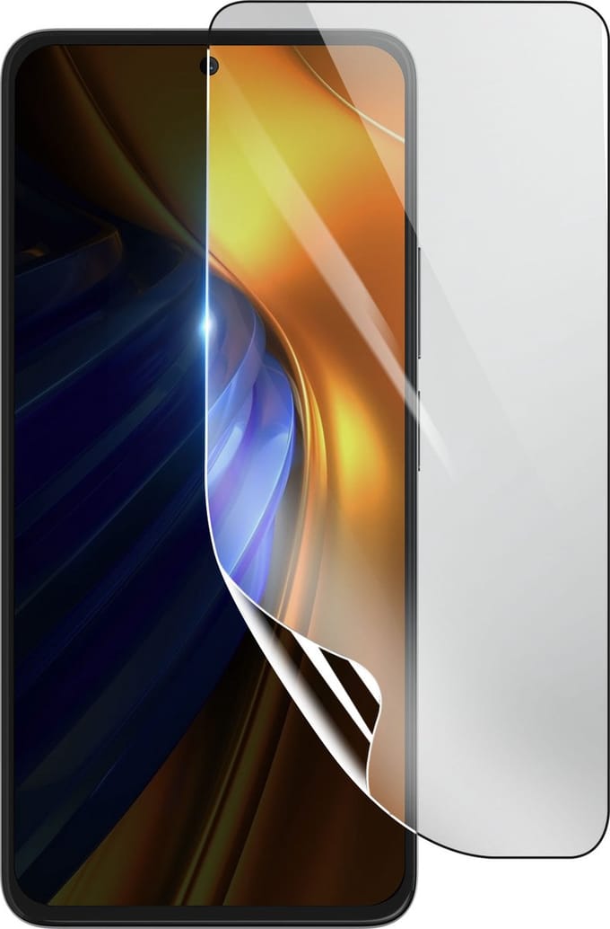 3mk, Geschikt voor Xiaomi Poco F4, Schokbestendige Hydrogel Screenprotector, Transparant
