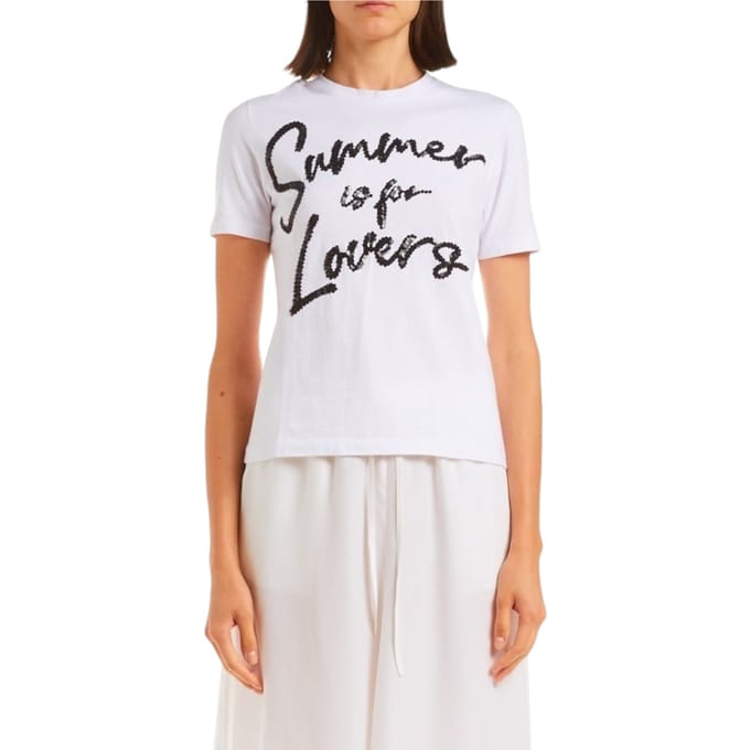 Parosh T-shirt en Polo Bianco