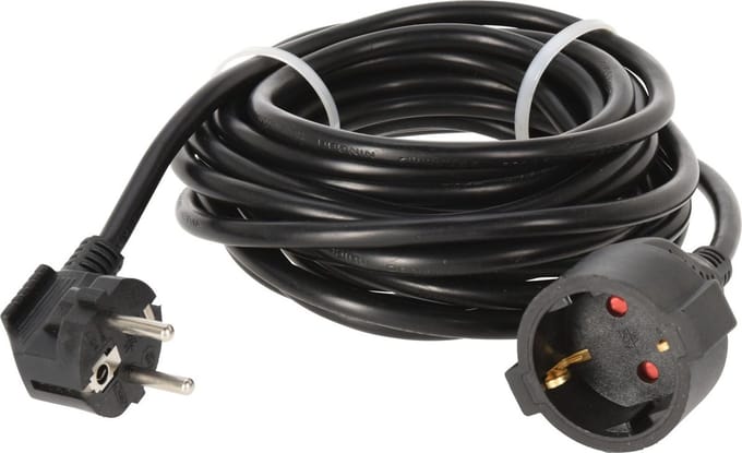 FX Control Verlengsnoer - 5 meter zwart - voor binnen