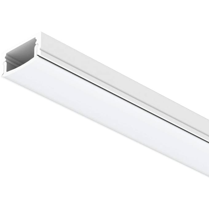 The Light Group SLC LED strip profiel PRO A1, lengte 2 m, wit, hoogte 8 mm