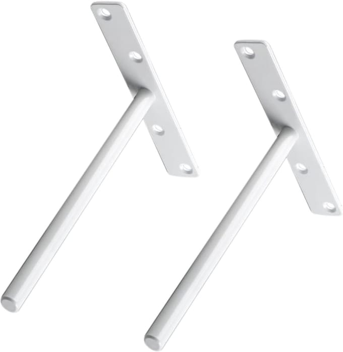 Zwevende Plank Beugel - Verborgen Steunen - Ruimte Besparen - Verborge Ontwerp - 200mm - Wit