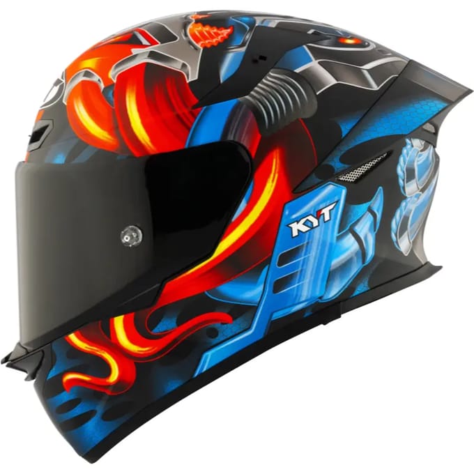 KYT TT-Revo Magnet Rood Blauw Integraalhelm - Helm