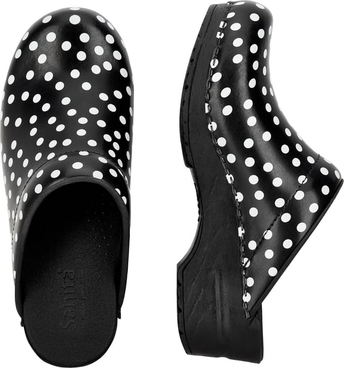 Sanita Dames Open Klomp Original-Fenja Open Black