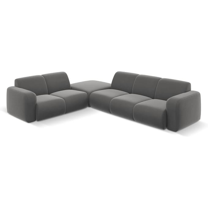 6-zitshoekbank Lola velvet links | Windsor & Co