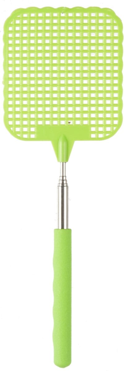Ibergarden Vliegenmepper compact - Uitschuifbaar tot 60 cm - groen - Insecten killer