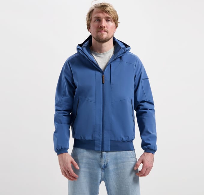 Travelin' Karl Heren - Hardshell Jas - Waterdicht - Blauw