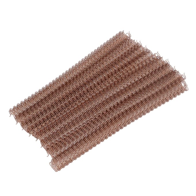 100 Pièces Dos de Reliure Double Fil Capacité 100 Feuilles 3:1 Pas 34   Diamètre 12,7 mm Kit d'Ensemble pour   Papier brown
