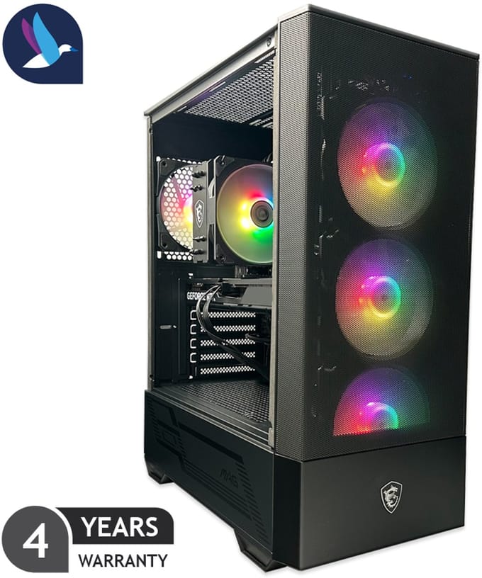 MSI Forge Gaming PC - AMD Ryzen 5 7500F - NVIDIA RTX 5060 Ti - 32 GB RAM - 1 TB SSD