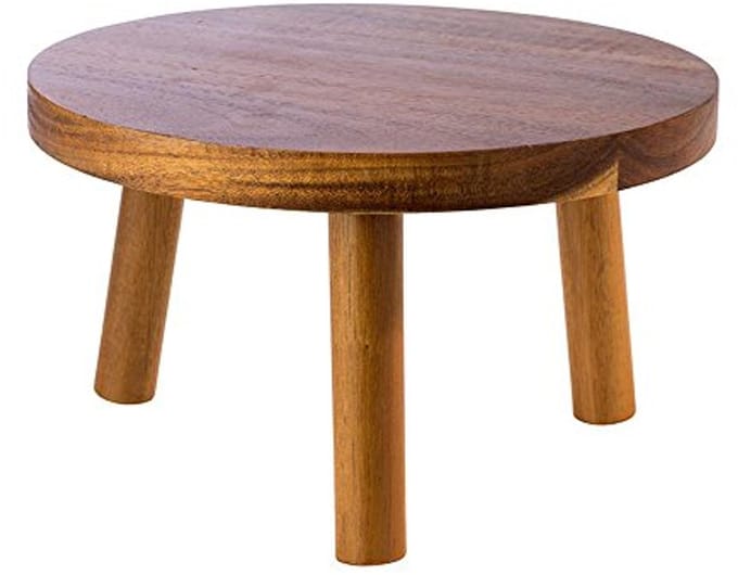 APS Buffetstandaard - Etagère voor Buffet - Serveerschaal - Standaard voor Buffet - Acaciahout - Ø 25 cm