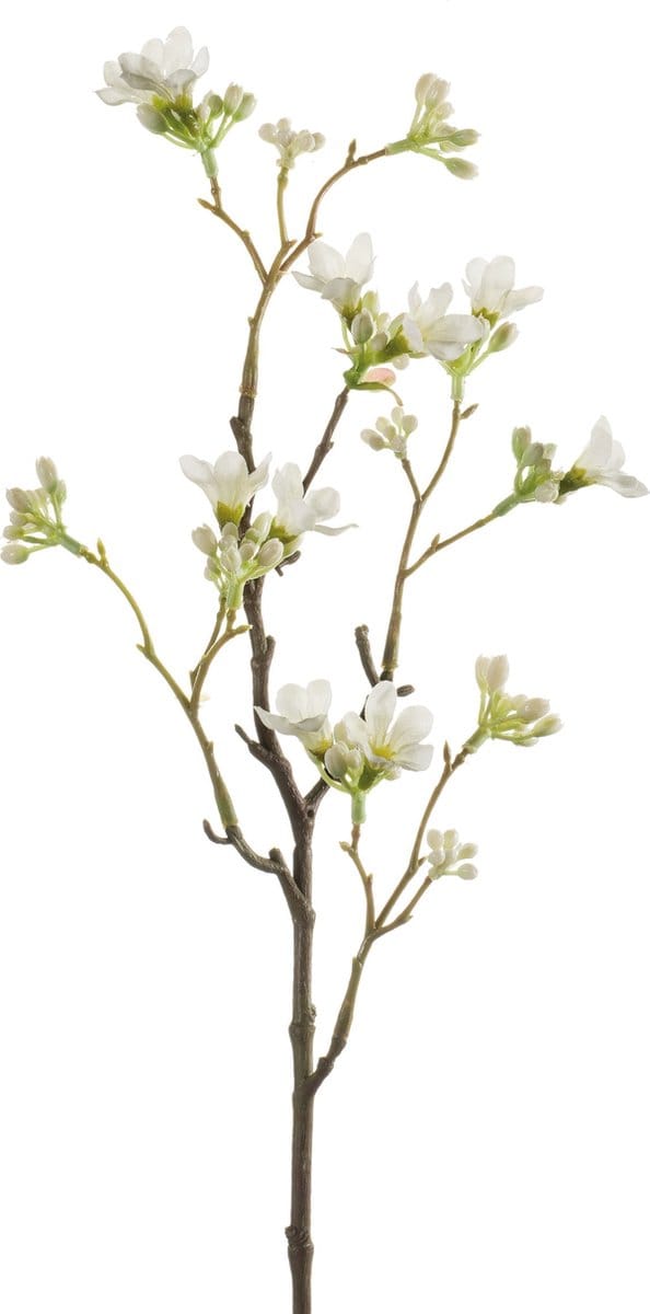 Emerald - Kunstbloem Zeven Zonen Bloem 50cm wit - Kunstplant voor binnen