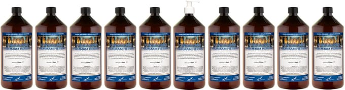 Hairconditioner Hammam Herbal 1 liter met witte pomp - set van 10 stuks