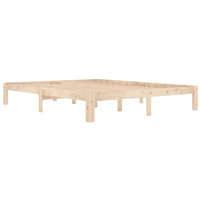vidaXL - Bedframe - massief - grenenhout - 160x200 - cm