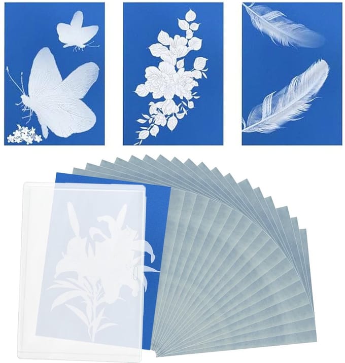 Dailygoods - 30 Vellen Cyanotypepapier - Zon Printpapier voor Creatieve Projecten