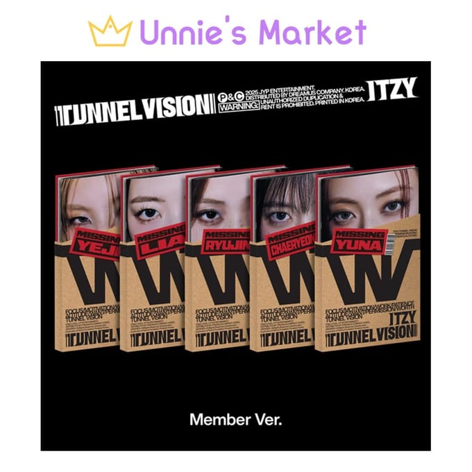 ITZY [TUNNEL VISION] Lid Versie. + Gratis geschenk SET (5 ver.) white