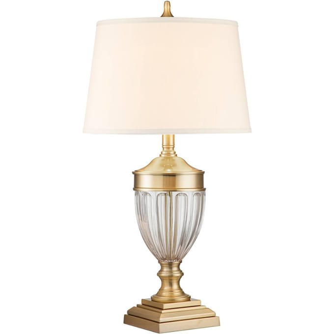 Quoizel LED Tafellamp Dennison | 1X E27 Max 60W | Brushed Brass