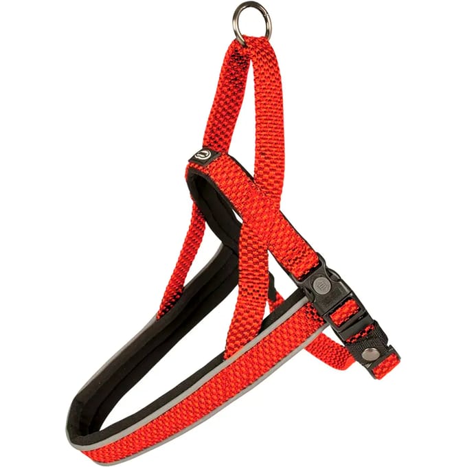 Explorer hondentuig DUVO model borsttuig  medium 50-65 cm rood