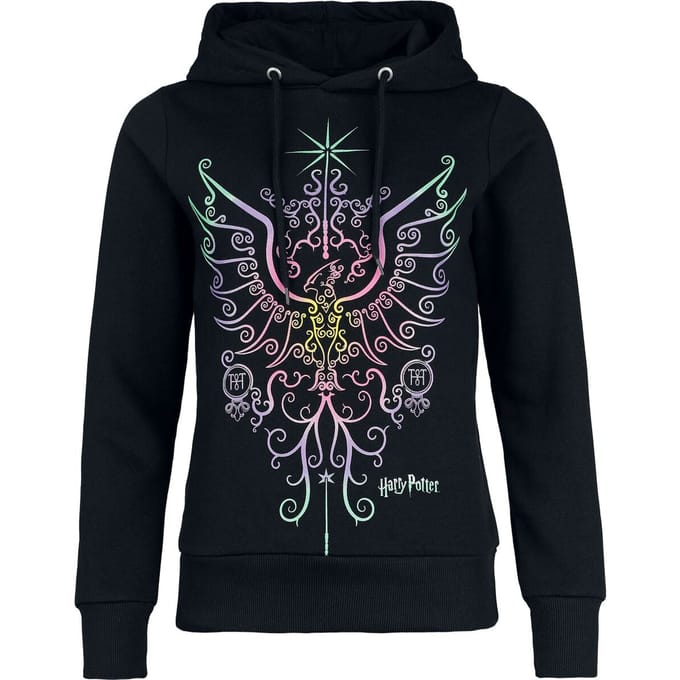 Harry Potter Trui met capuchon - Phoenix - S tot 3XL - voor Vrouwen - zwart