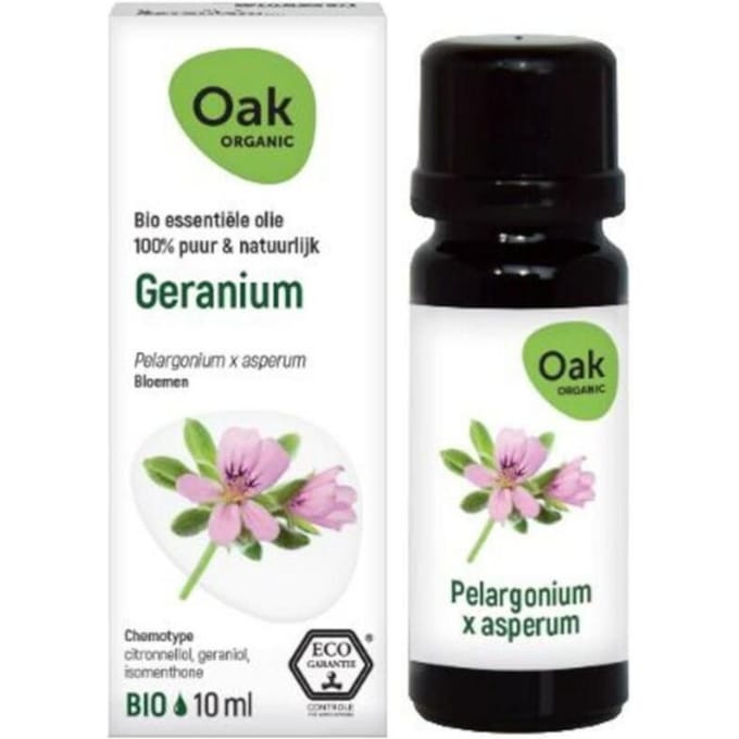 Oak Geranium Essentiële Olie Bio 10 Etherische olie