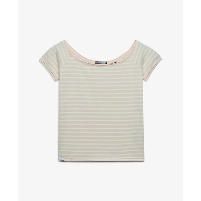 Bardot top T-shirt met blote schouders voor dames Superdry