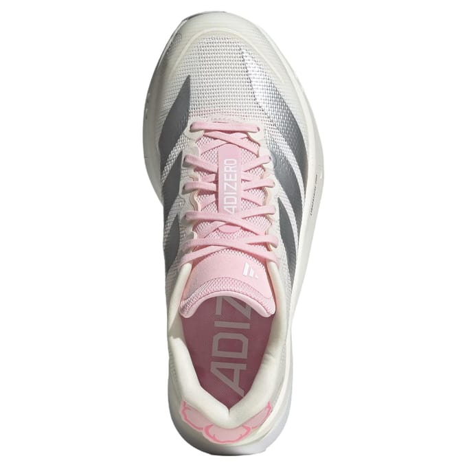 Adidas Adizero Boston 13 Sneakers Dames - Wit - Maat 40 - Mesh/Synthetisch