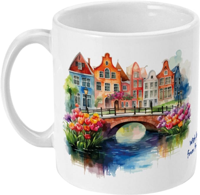 Mok | Huisjes - With Love from Holland | 325ml