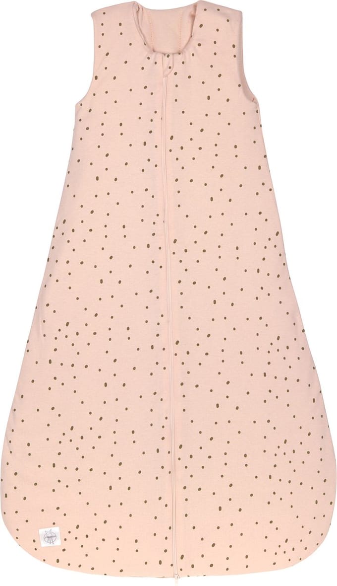 LÄSSIG babyslaapzak 4 seizoenen Dots powder pink roze - leeftijd 1-2 jaar