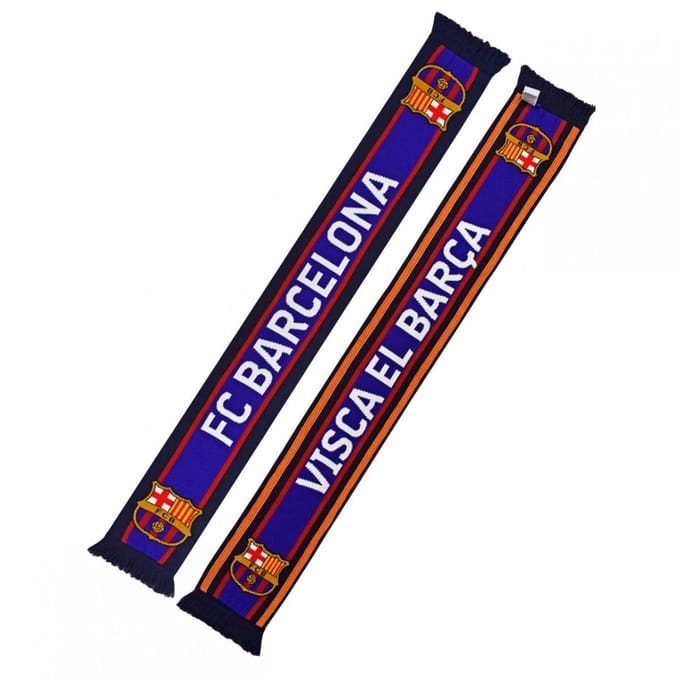 Écharpe en maille double FC Barcelone 5004BUD39 Bleu Marine
