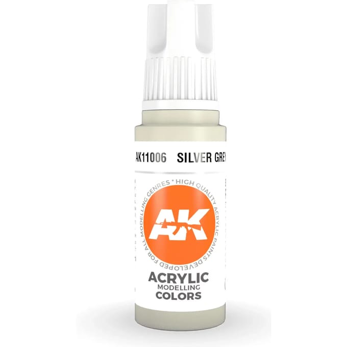 Silver Grey Acrylic Modelling Color - 17ml - AK-11006