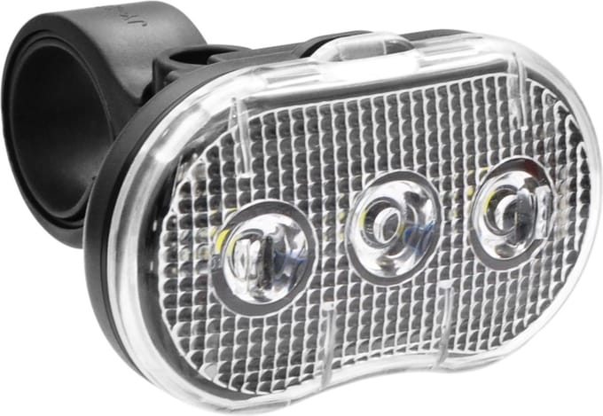 Benson Fietslamp - LED - wit - waterbestendig - 3 functies - incl. batterijen