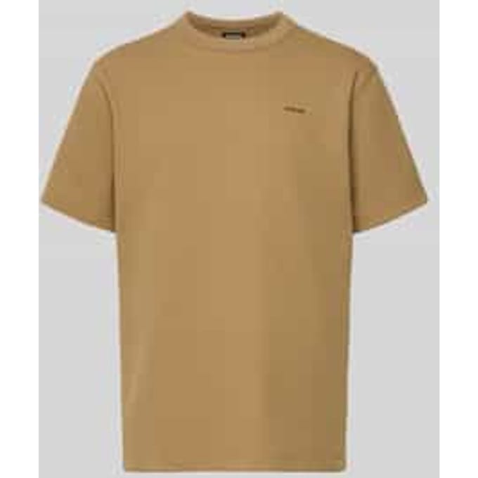Regular fit T-shirt met structuurpatroon