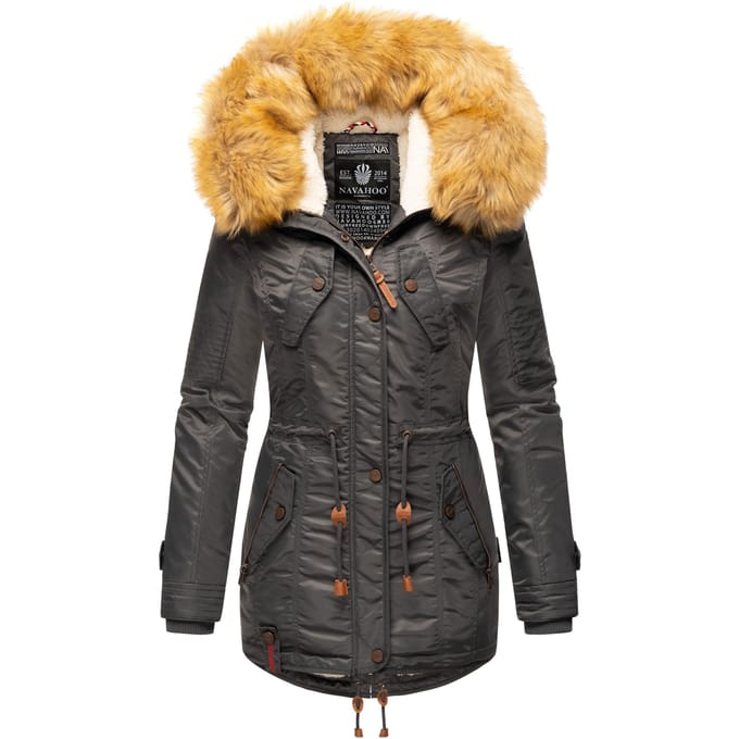 Gewatteerd & Winddicht Navahoo La Viva - Winterjas Dames - Volwassen - Capuchon - Antraciet - XS