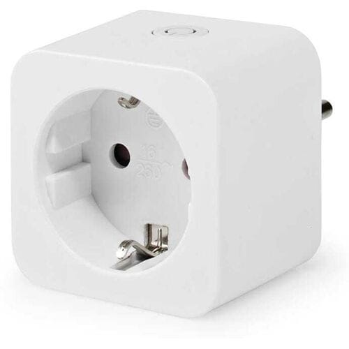 Nedis SmartLife Slimme Stekker - Wi-Fi - IP21 - Energiemeter - 3680 W - Type F (CEE 7/3) - 0 - 55 °C - Android / IOS - Wit - 1 Stuks