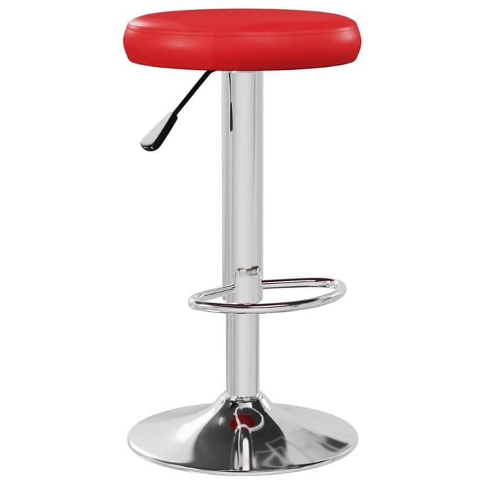 vidaXL - Barstoelen - 2 - st - kunstleer - rood