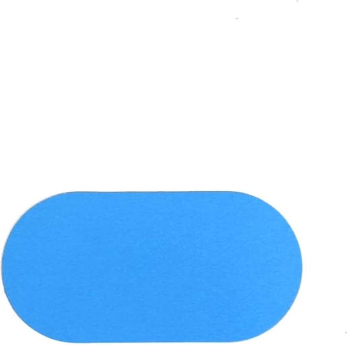 Ovaal - Blauw 60 x 120 mm Anti-slip-vloersticker