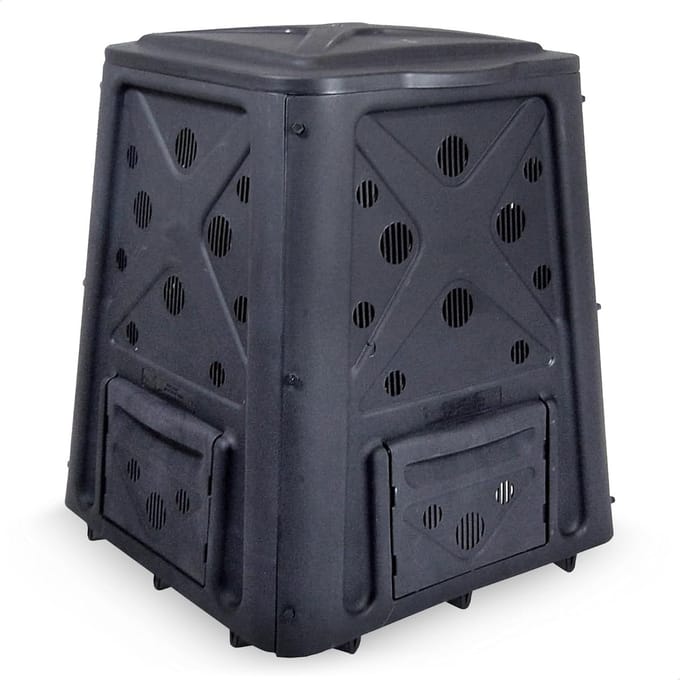 Compostbak - GFT Bak - Tuinafval Composter - Vier Deuren Toegang - 65 Gallon - Groen