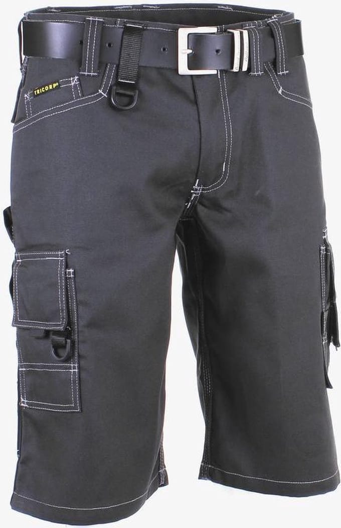 Tricorp Worker Canvas kort - Workwear - 502006 - Donkergrijs - maat 62