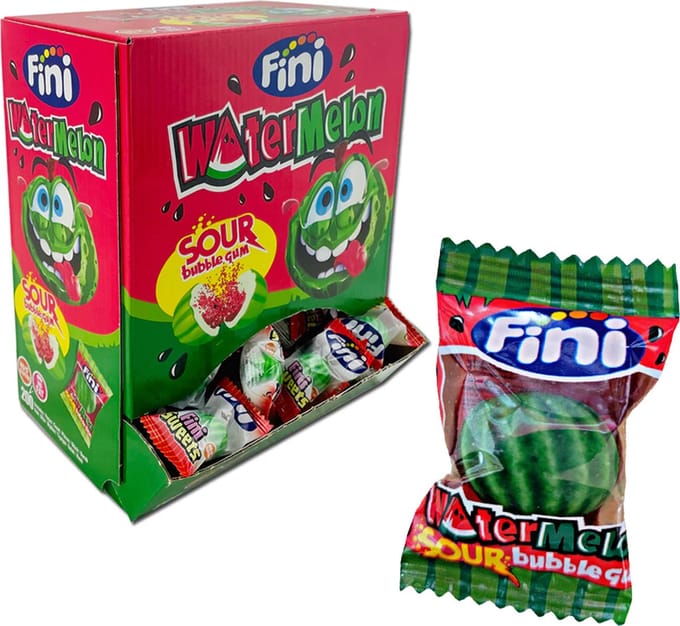 Fini - Watermelon Bubble Gum - 200 stuks