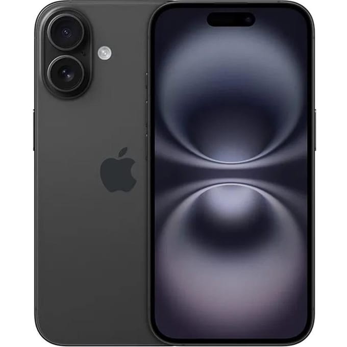 Apple iPhone 16 (Version Chine) - Double SIM, pas d'eSIM, 8+128 Go noir