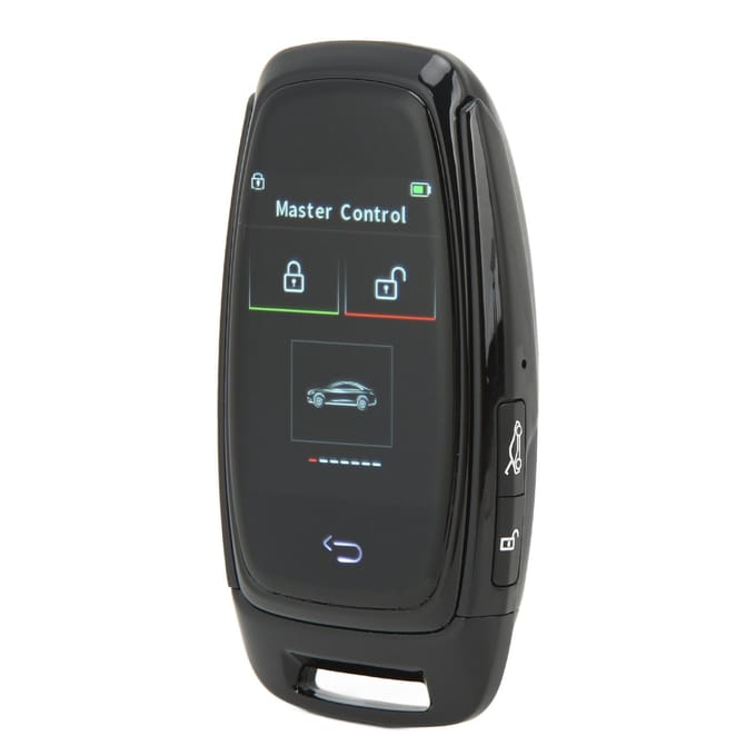 Auto Smart LCD Sleutel Touchscreen Bluetooth 5.0 Verbinding Keyless Entry Soepele Aanraking voor Eén Knop zwart