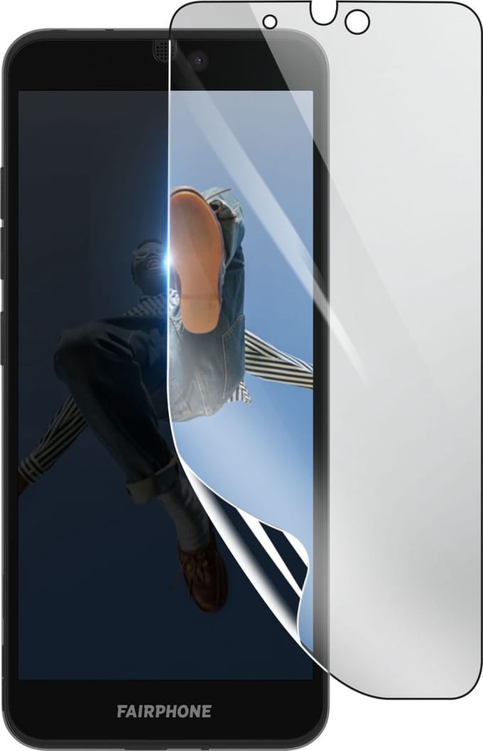3mk, Geschikt voor Fairphone 3, Schokbestendige Hydrogel Screenprotector, Transparant